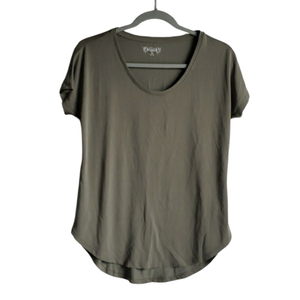 Mudd Scoop Neck Short Sleeve Top - Size X-Small
